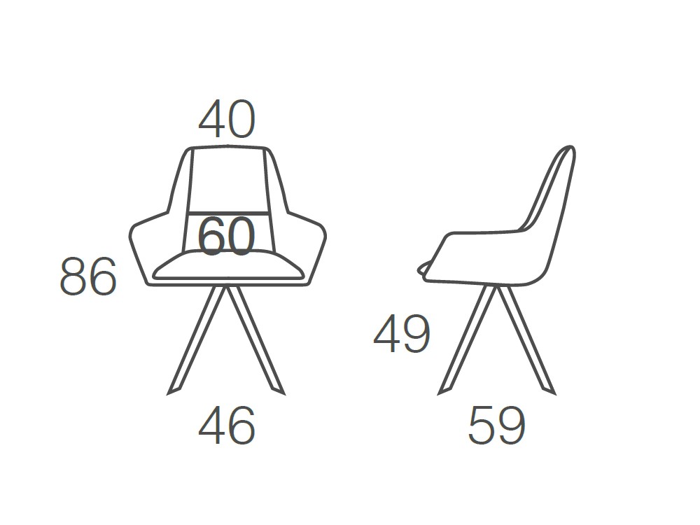 Silla de comedor tapizada Oval Confort de Ramiro Tarazona - 6