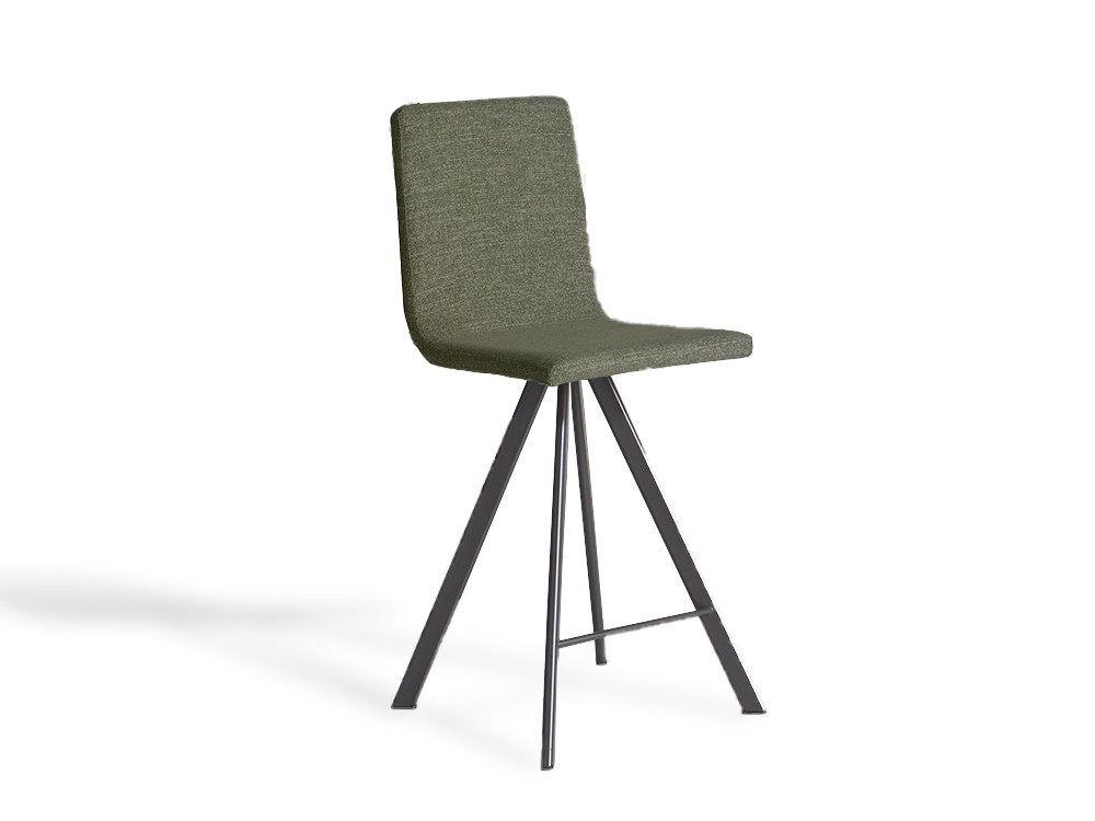 Taburete alto tapizado Oval de Ramiro Tarazona - 1