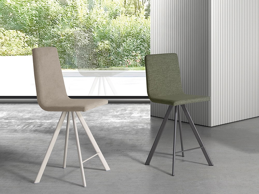 Taburete alto tapizado Oval Top de Ramiro Tarazona - 2