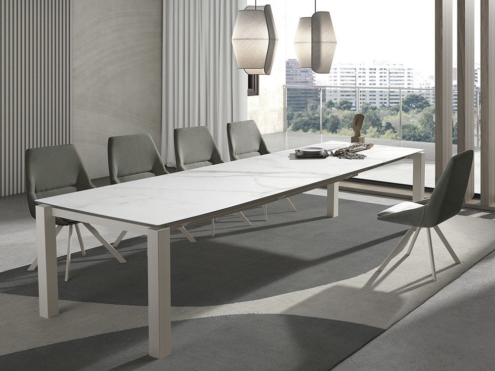 Mesa fija de comedor Sydney porcelánico Ramiro Tarazona - 2