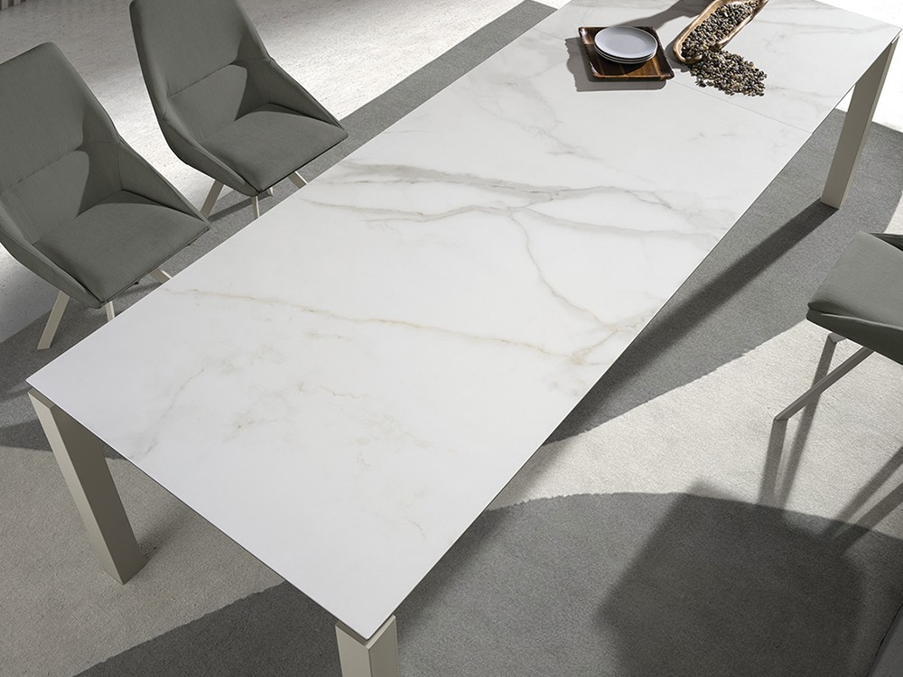 Mesa extensible de comedor Sydney porcelánico de Ramiro Tarazona - 7