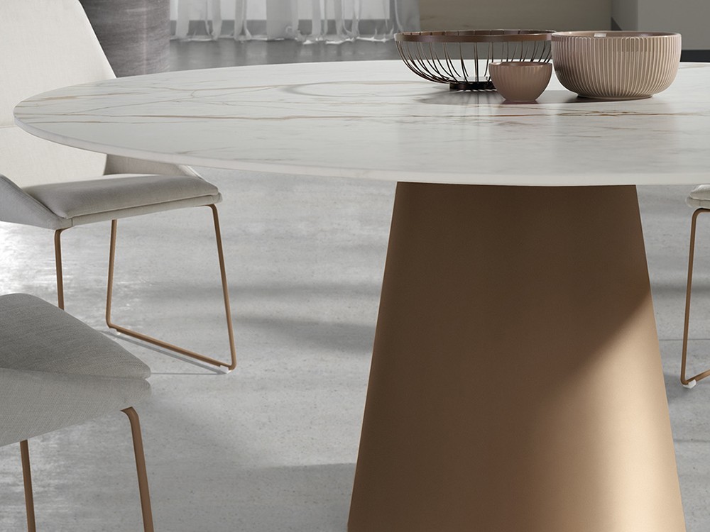 Mesa de comedor redonda u ovalada Vega de Ramiro Tarazona - 4