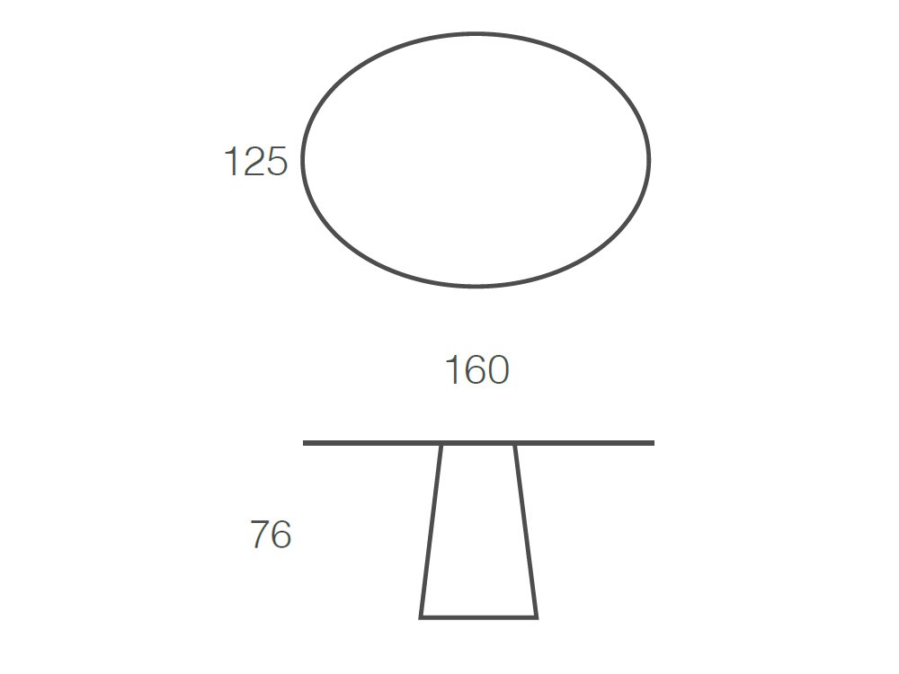Mesa de comedor redonda u ovalada Vega de Ramiro Tarazona - 11