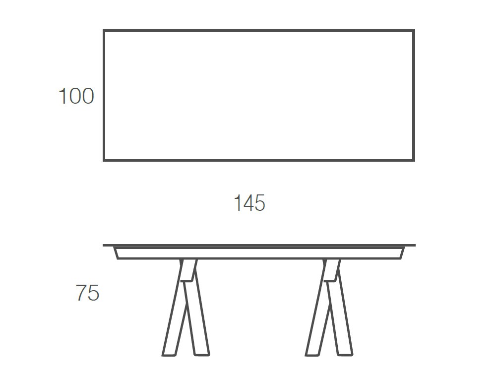 Mesa de comedor fija Vogart de chapa natural de Madera Ramiro Tarazona - 4
