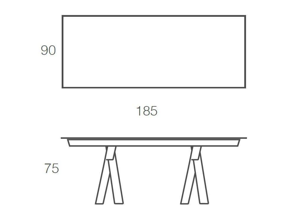 Mesa de comedor fija Vogart de chapa natural de Madera Ramiro Tarazona - 7