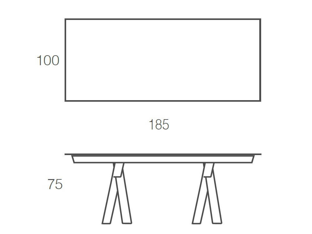 Mesa fija de comedor Vogart porcelánico de Ramiro Tarazona - 8