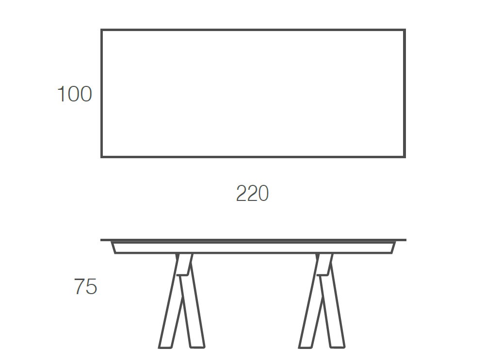 Mesa fija de comedor Vogart porcelánico de Ramiro Tarazona - 11