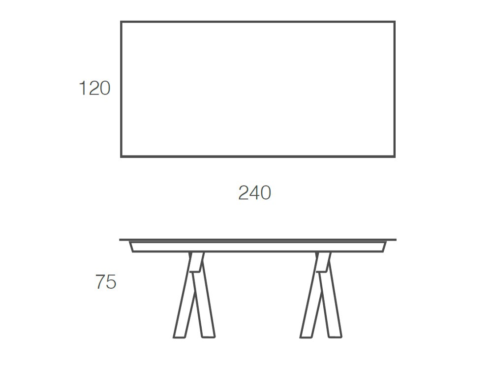 Mesa fija de comedor Vogart porcelánico de Ramiro Tarazona - 14