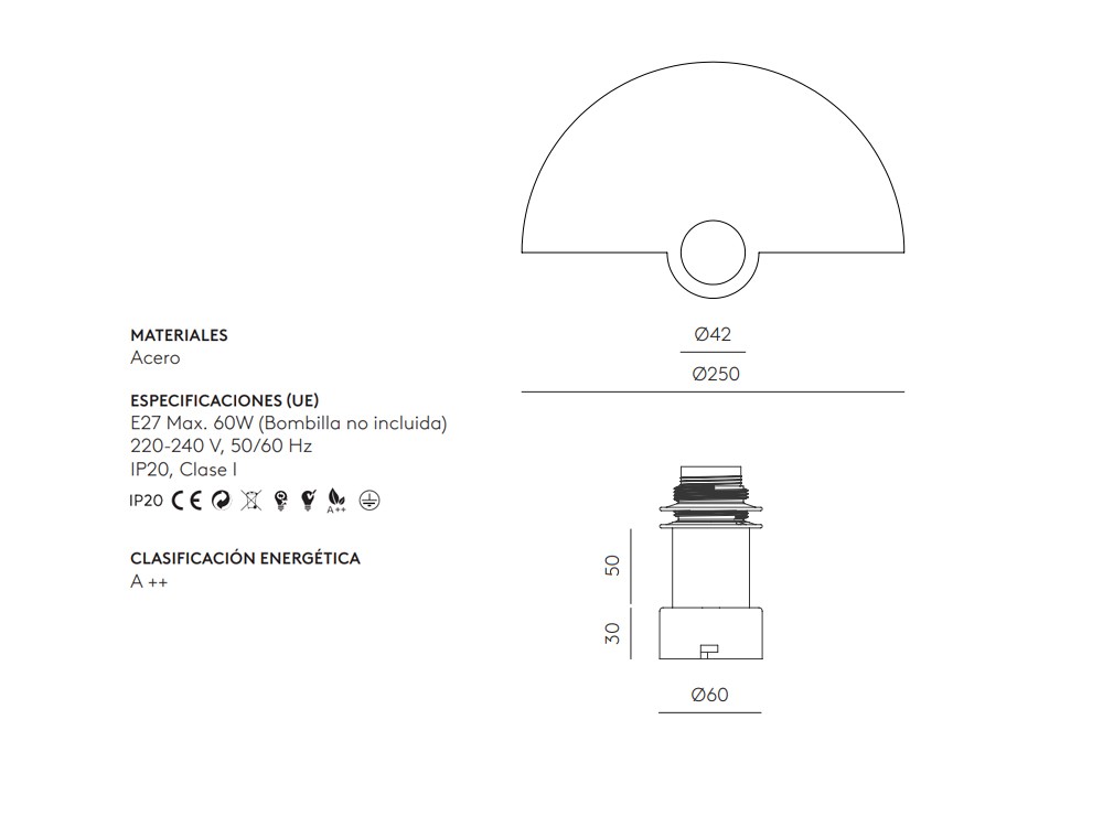 Aplique Haban single color con pieza de metal y soporte negro de Aromas del campo - 10