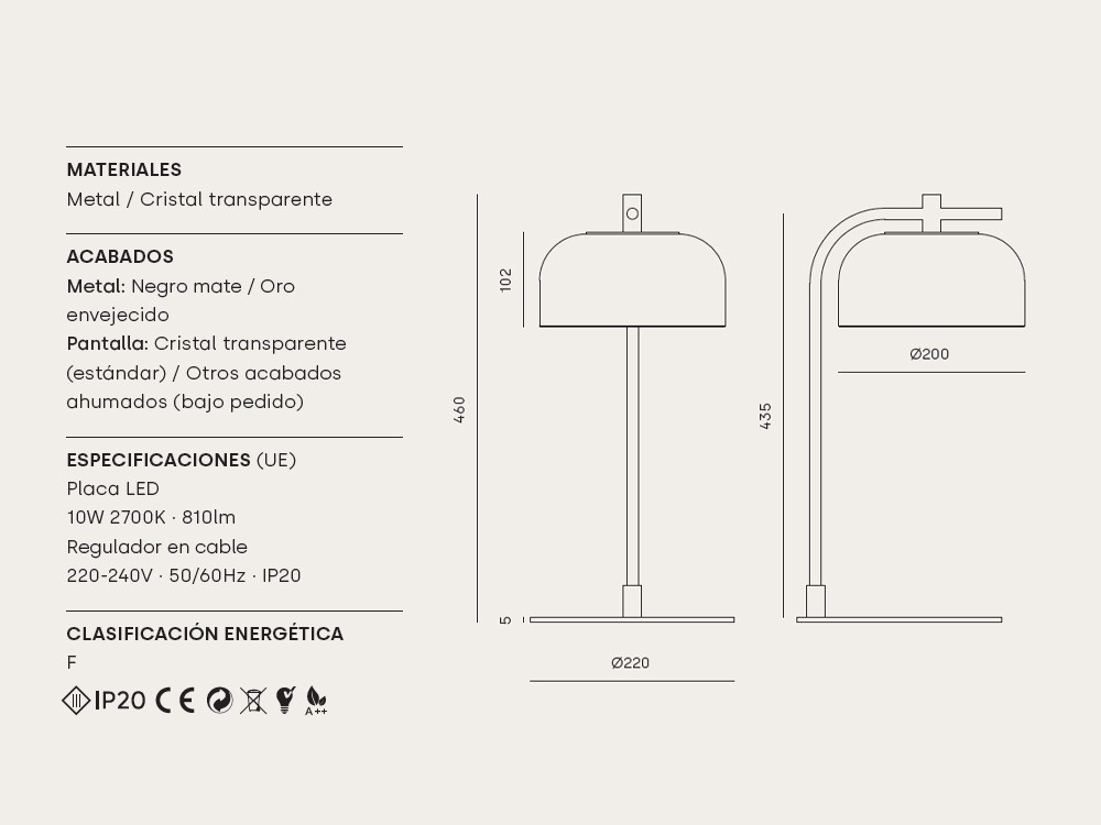 Lámpara de sobremesa Ipon de Aromas del campo - 7