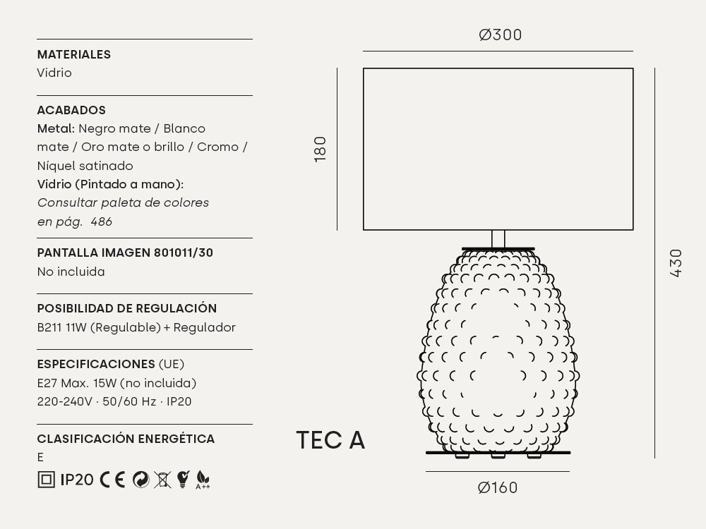Pie de lámpara Cactus de Aromas del campo - 13