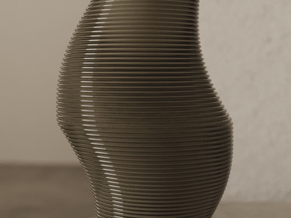 Pie de lámpara Luet de cristal pintado a mano personalizable de Aromas del campo - 4