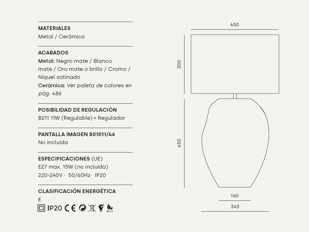 Pie de lámpara Ural de cerámica pintada a mano de Aromas del campo - 6