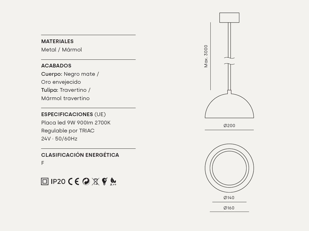 Lámpara de techo Big Dussa de Aromas del campo - 3