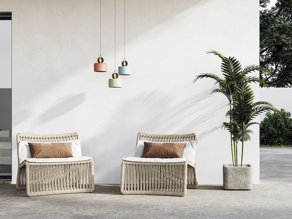 Lámpara de techo portátil Cora O