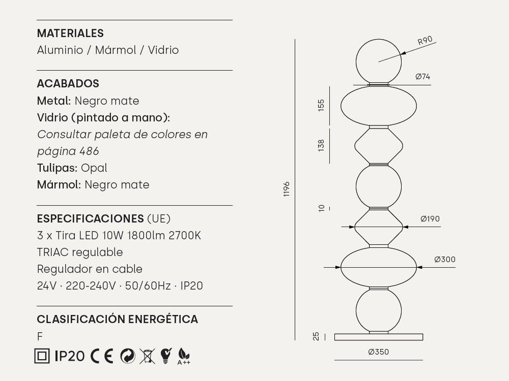 Lámpara de pie Mapi