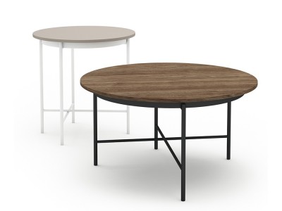 Mesa auxiliar o mesita de noche Kendo en melamina o porcelánico de Mobenia - 5