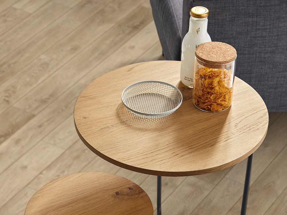 Mesita de noche redonda a dos alturas Loft Mobenia - 5