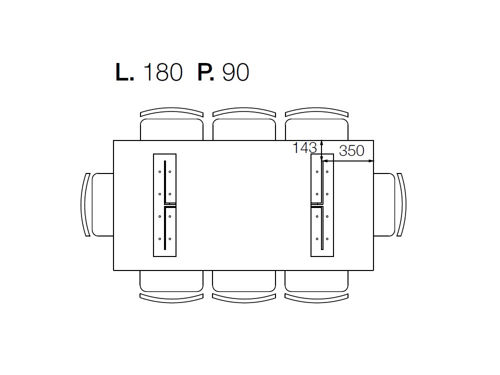 Mesa fija de comedor con sobre de roble M2 Stylo Devina Nais - 7