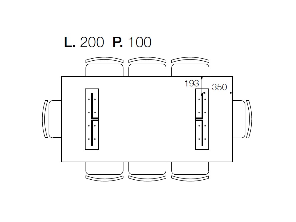 Mesa fija de comedor con sobre de roble M2 Stylo Devina Nais - 8