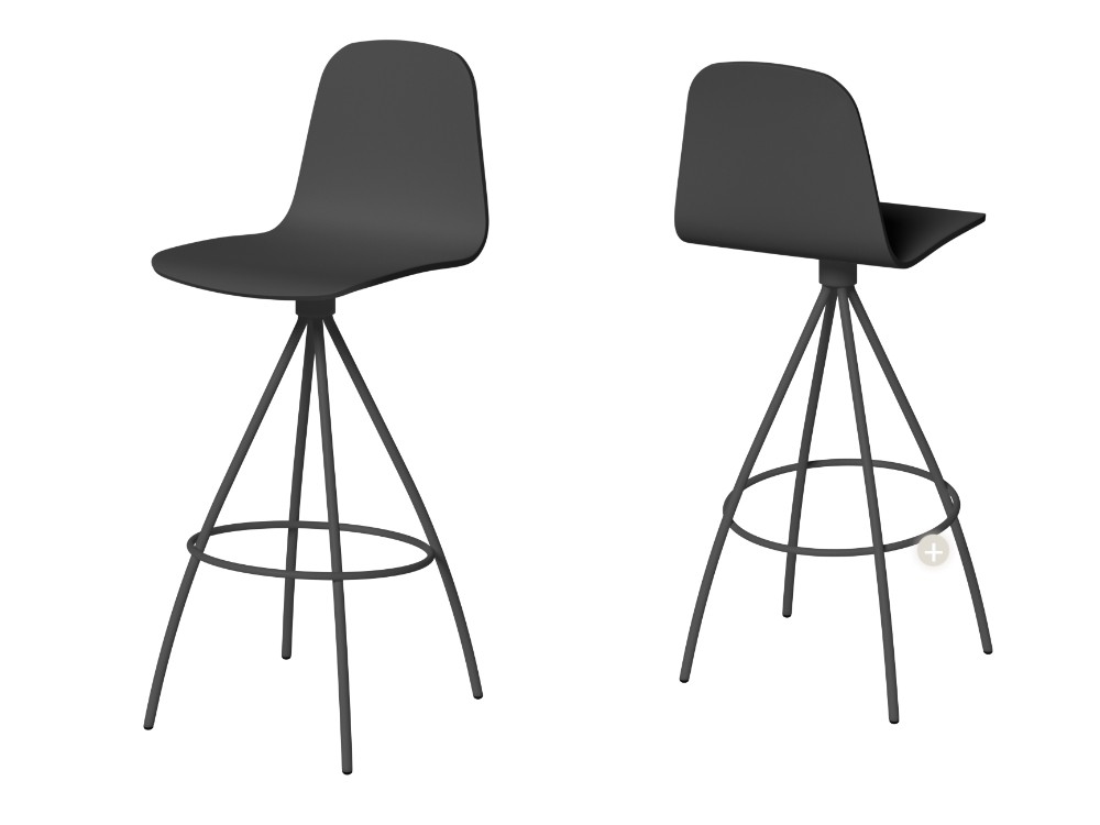 Taburete giratorio Totem Madera de Cancio - 3