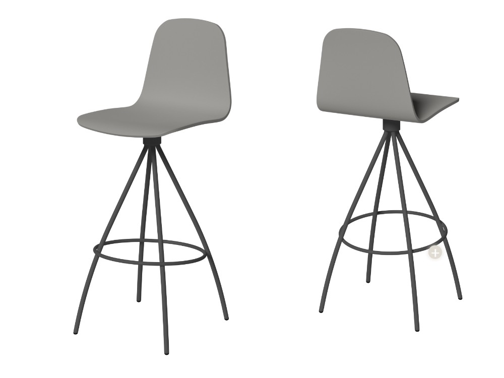 Taburete giratorio Totem Madera de Cancio - 5