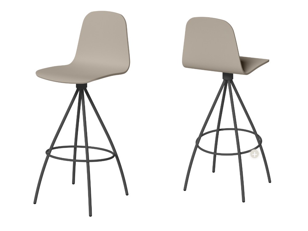 Taburete giratorio Totem Madera de Cancio - 6