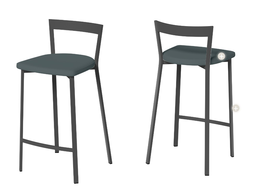 Taburete de cocina Cancio Spirit Tapizado  - 4