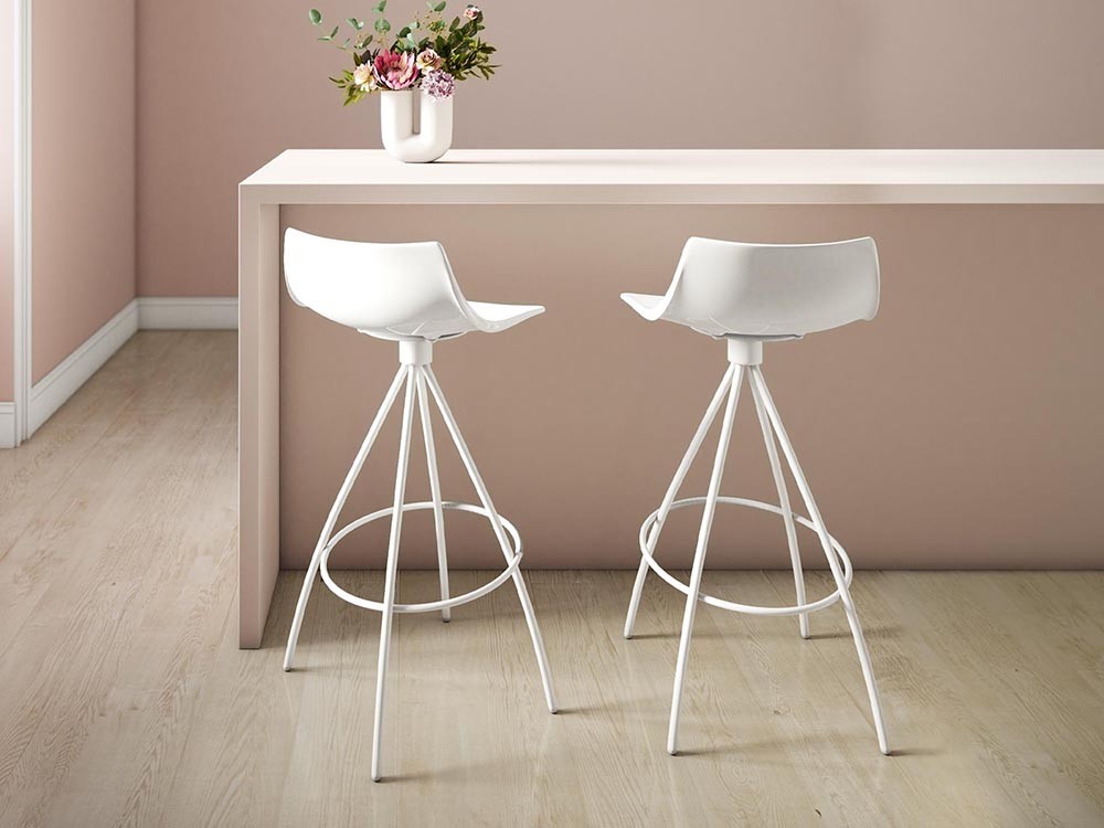 Taburete de cocina giratorio Río de policarbonato Cancio - 1