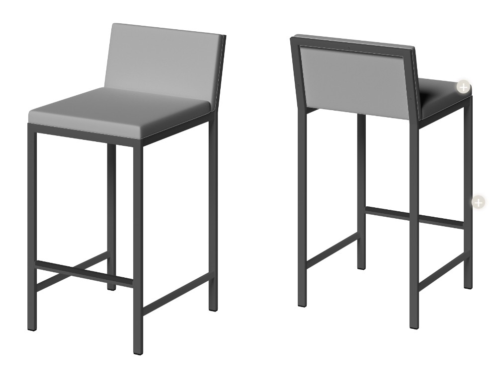 Taburete de cocina Gemma tapizado de Cancio - 2