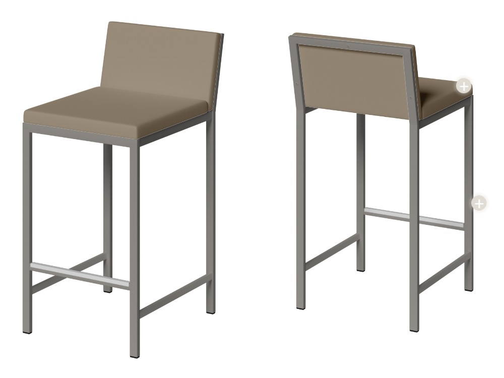 Taburete de cocina Gemma tapizado de Cancio - 3