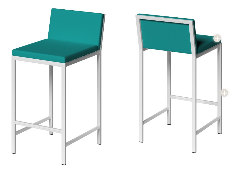 Taburete de cocina Gemma tapizado de Cancio - 4