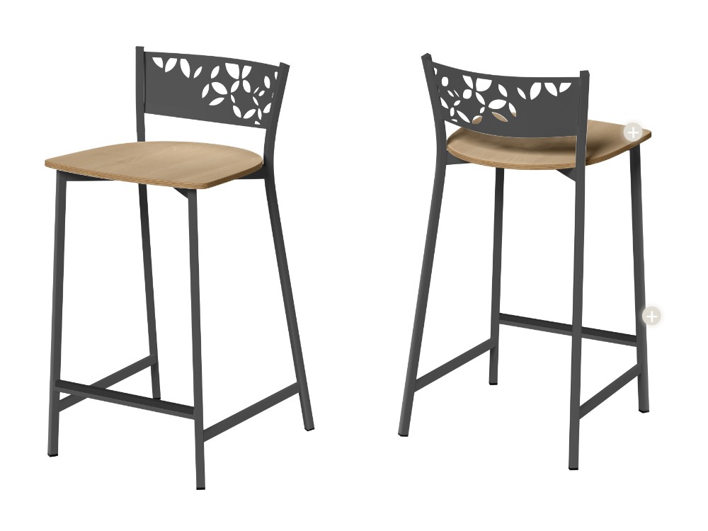 Taburete de cocina Fiore Madera de Cancio - 2