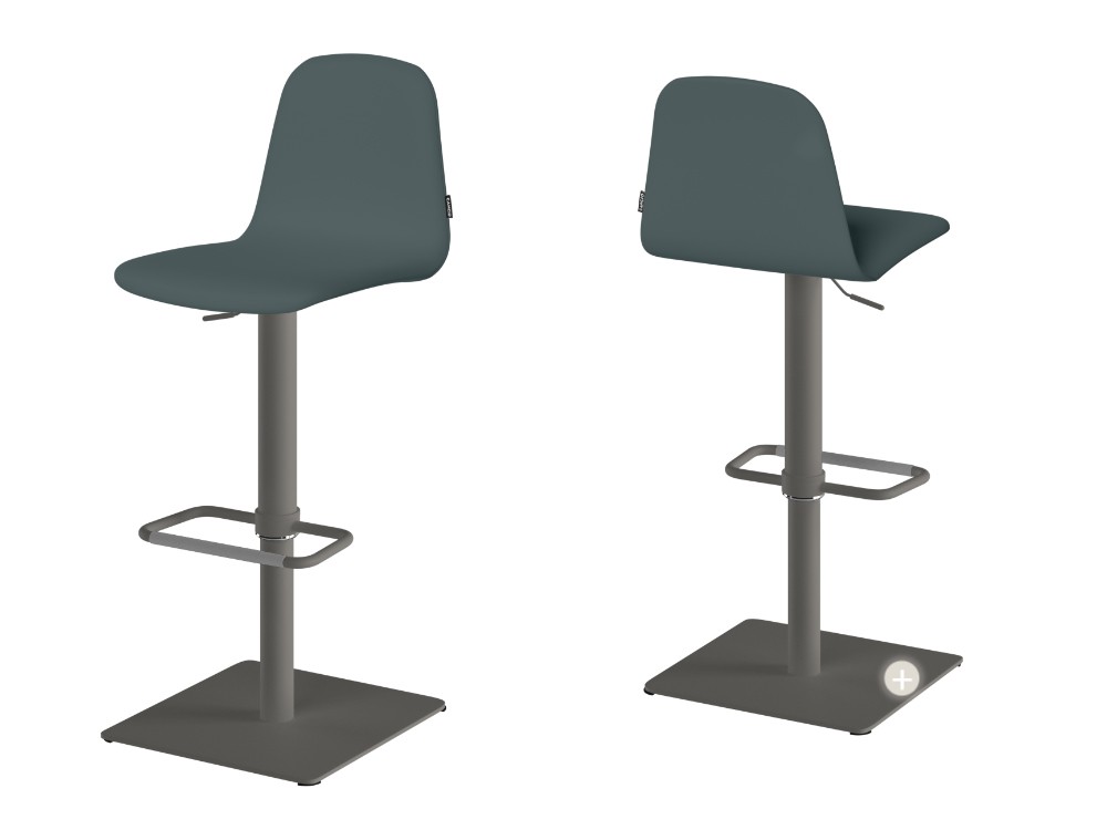 Taburete de cocina elevable Lemon Tapizado de Canicio - 4