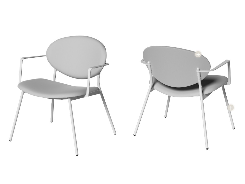 Sillón Way XL con brazos de Cancio - 4