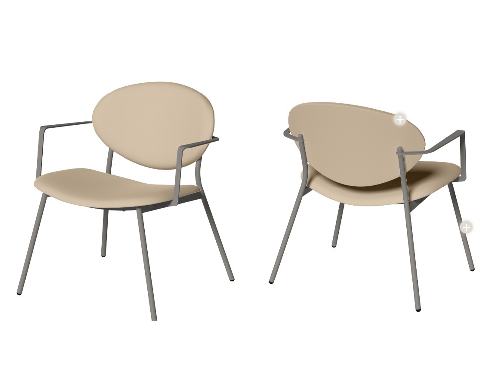 Sillón Way XL con brazos de Cancio - 3