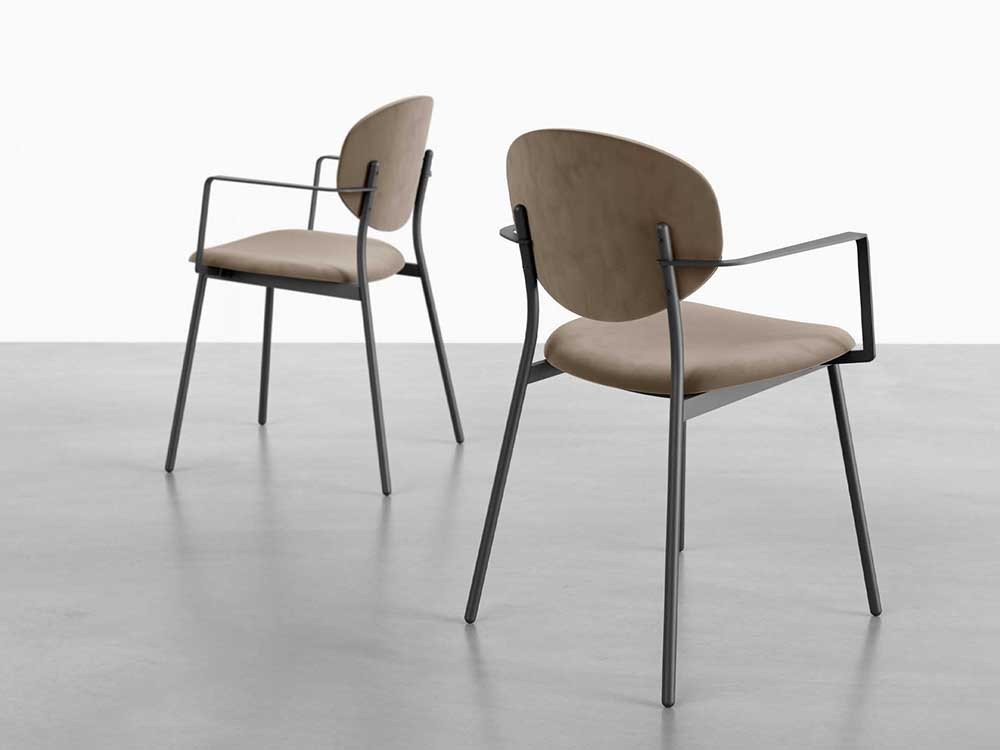 Silla Way con brazos Tapizada Cancio