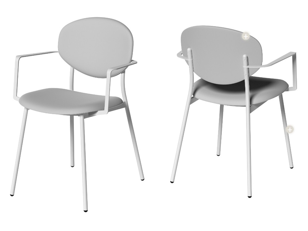 Silla Way con brazos Tapizada Cancio