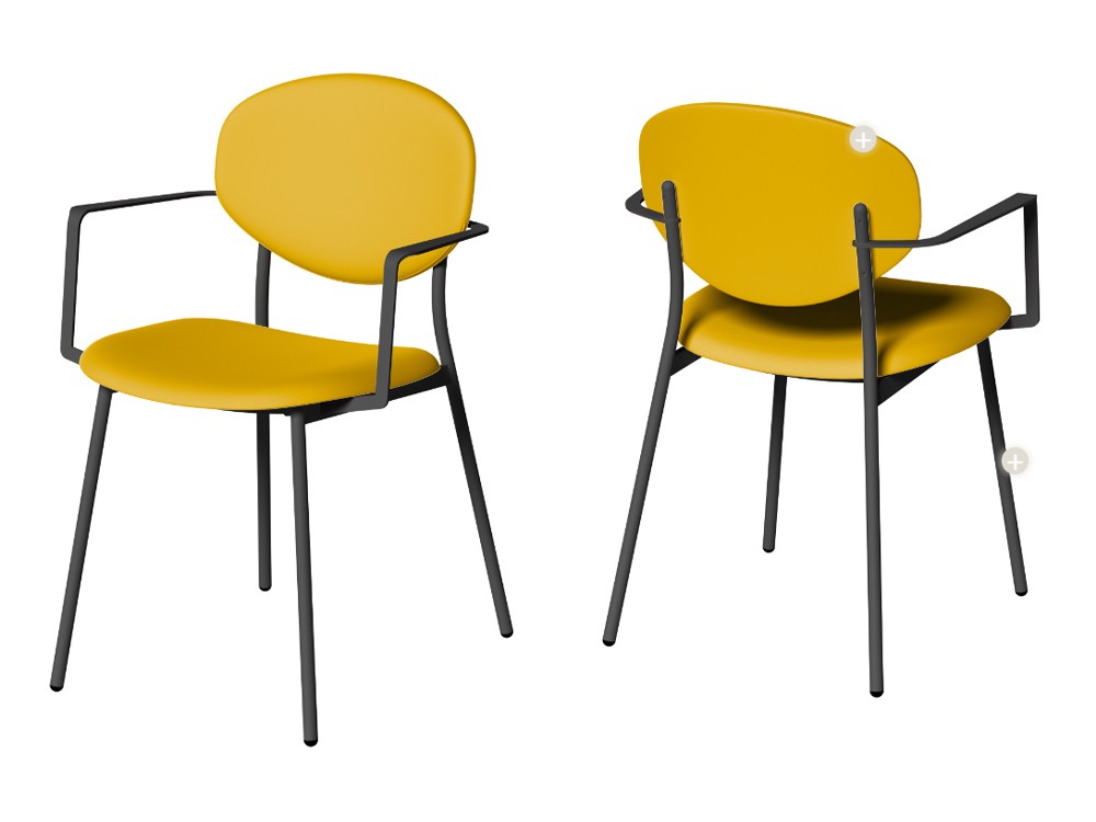 Silla Way con brazos Tapizada Cancio