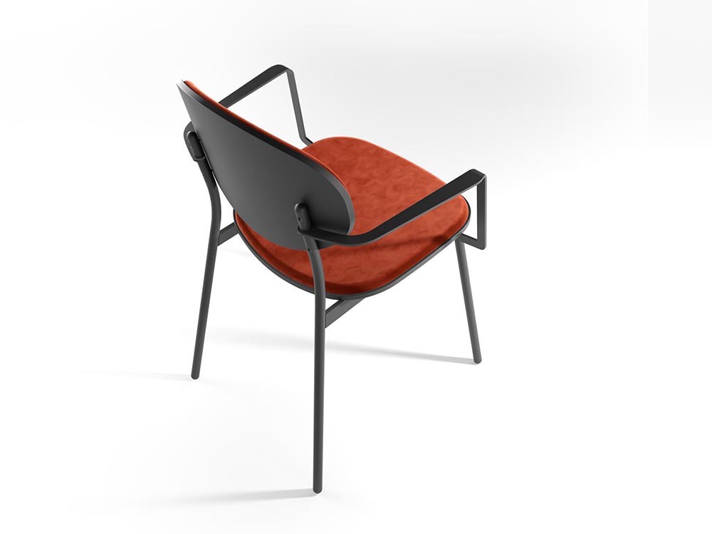 Silla Way con brazos Tessuto Cancio