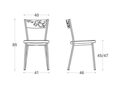 Silla de cocina Fiore tapizada de Cancio - 7