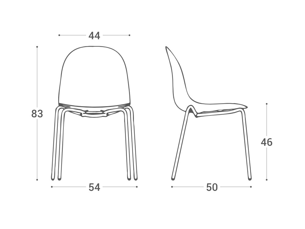 Silla de cocina apilable Aqua de Cancio - 15