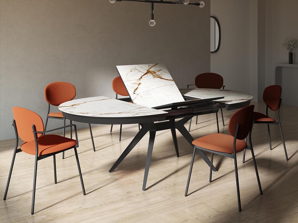 Mesa ovalada extensible Sfera Dekton Cancio - 4