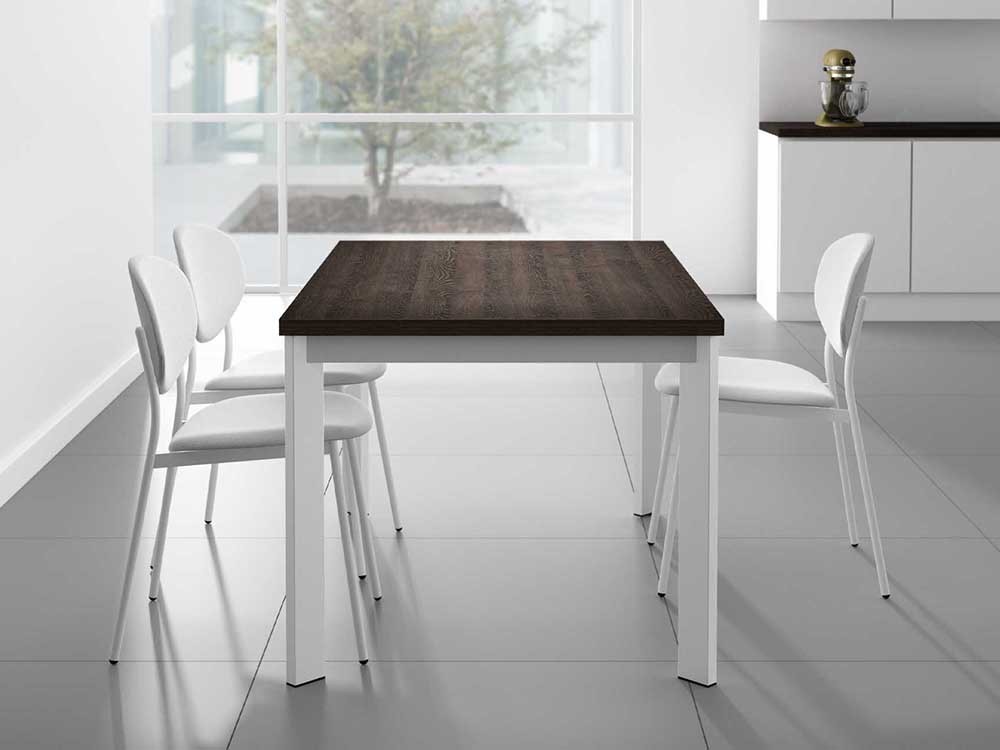 Mesa extensible de cocina Cancio Poker laminado -- 1
