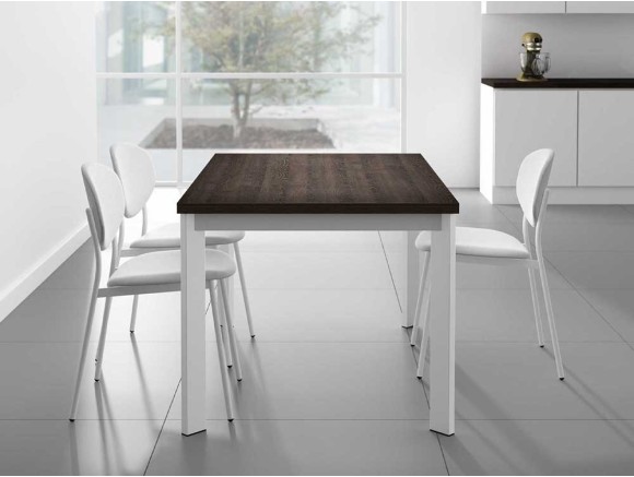 Mesa extensible de cocina Cancio Poker laminado -- 1