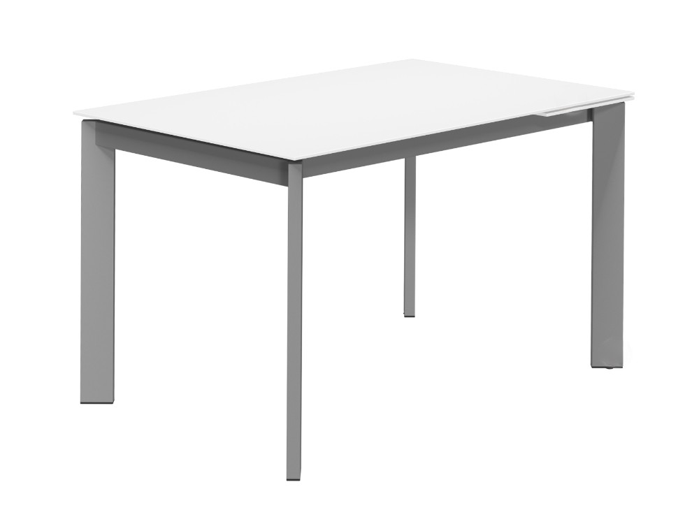 Mesa de cocina extensible Cancio Poker cristal - 4