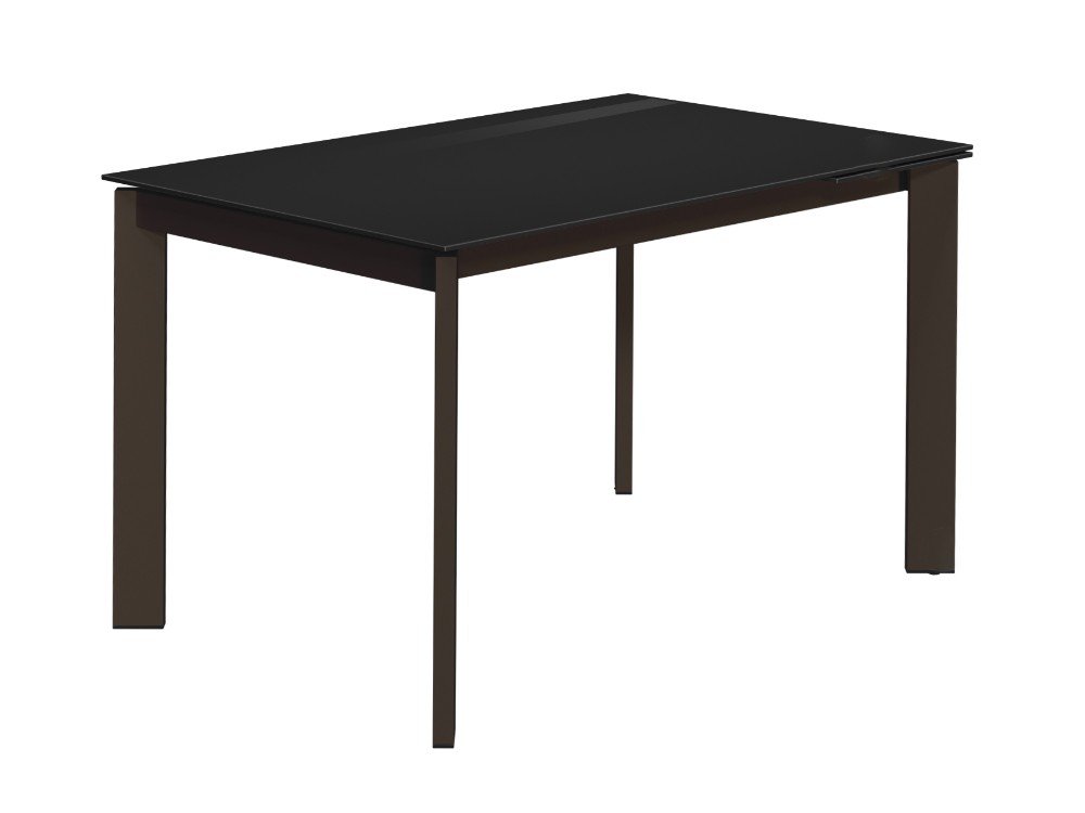 Mesa de cocina extensible Cancio Poker cristal - 1