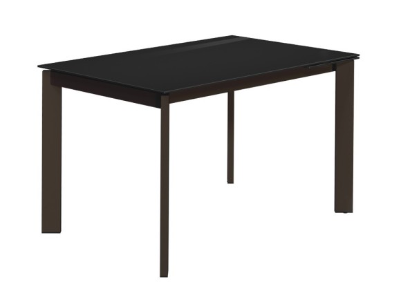Mesa de cocina extensible Cancio Poker cristal - 1