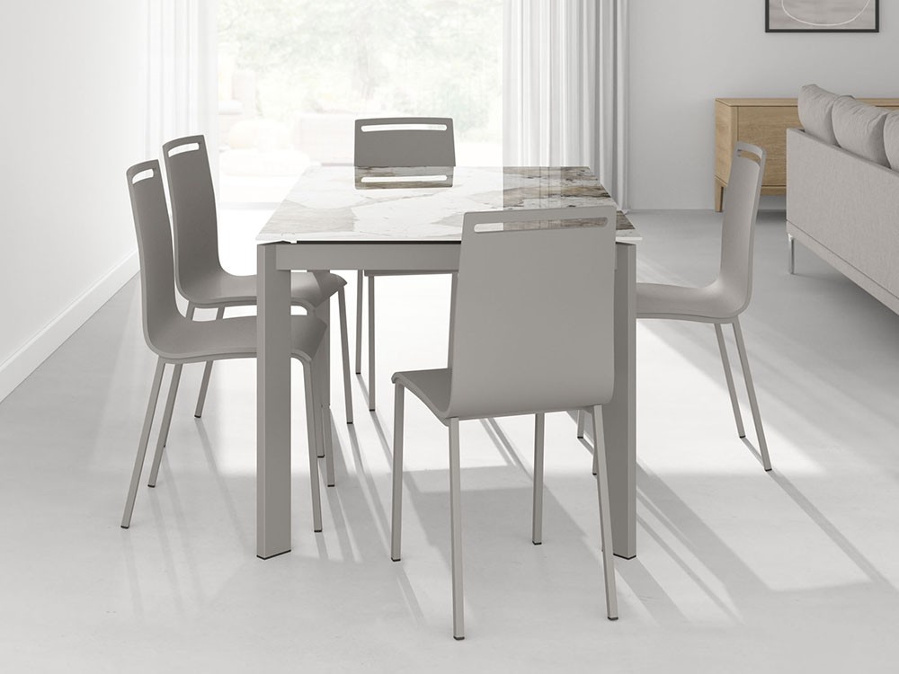 Mesa extensible Poker porcelánico o Dekton Cancio