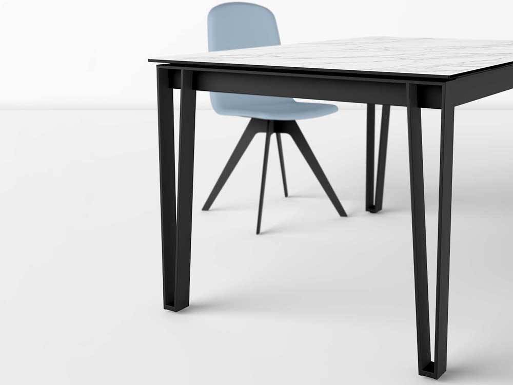 Mesa de comedor o cocina extensible Osaka Cristal de Cancio - 6